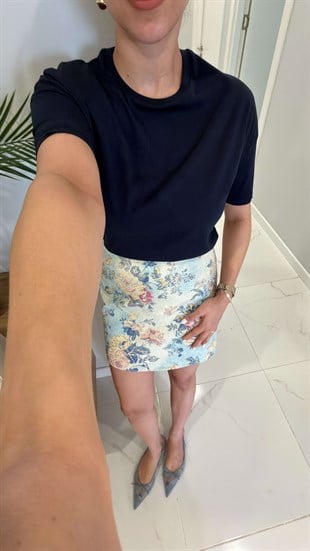 Dlvin Cenrs Koyu Lacivert Basic Tişört