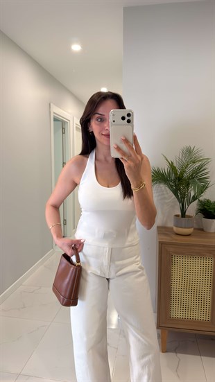 Dlvn Kennis Ekru Halter Yaka Atlet