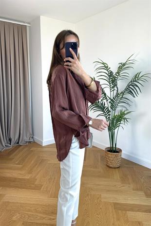 Titsa Gül Kurusu Çizgili Gömlek