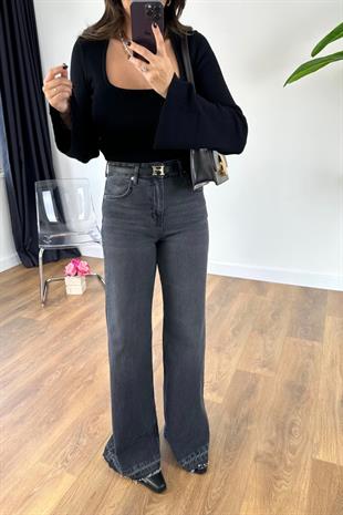 MD Fita Koyu Antrasit Straight Jean