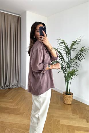 Mari Gül Kurusu Dökümlü Gömlek