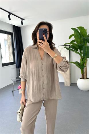 Sella Vizon Transparan Detaylı  Gömlek