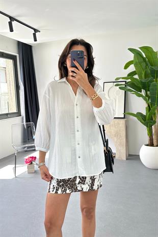 Pena Beyaz Premium Gömlek