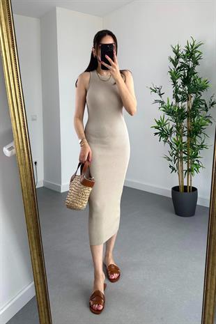 Pretty Vizon Halter Yaka Elbise