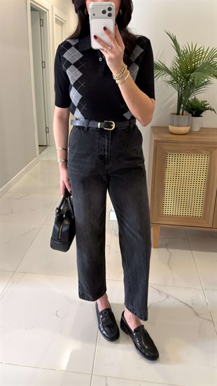 Ernest Koyu Antrasit Barrel  Jean