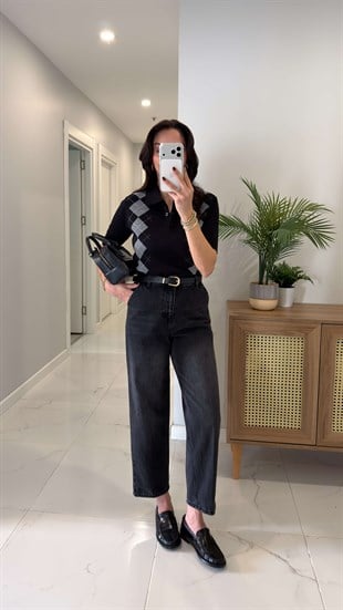 Ernest Koyu Antrasit Barrel  Jean