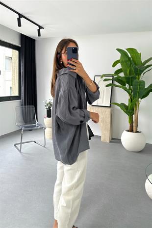 Oxi Antrasit Dökümlü Gömlek