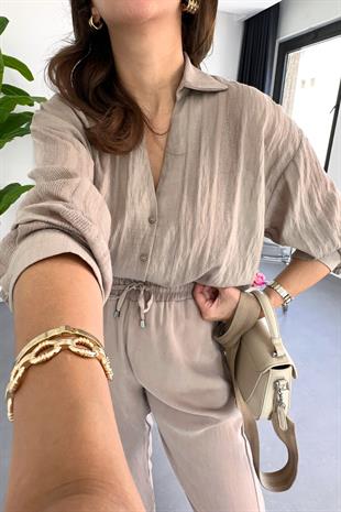 Sella Vizon Transparan Detaylı  Gömlek