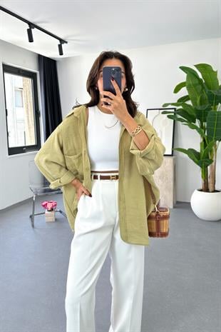 Oxi Haki Dökümlü Gömlek