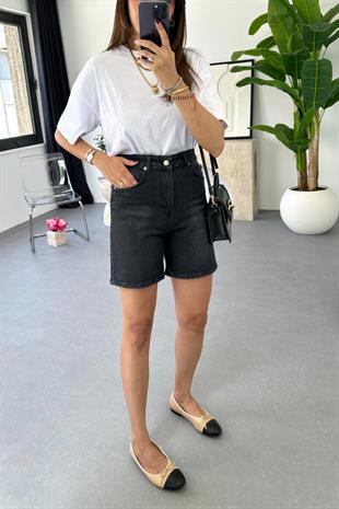 Dole ZR Antrasit Mom Şort