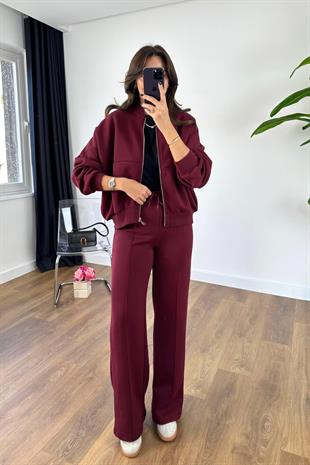 Gulena Bordo Eşofman Takımı