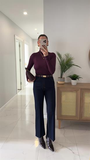 Fiorina Dark Blue Flare Jean