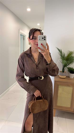 Gobs Vizon Premium Süet Gömlek