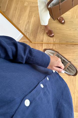 Corutte Premium Lacivert Hakim Yaka Gömlek