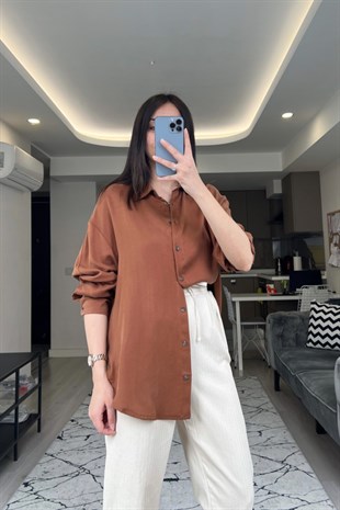 Kahve Tensel Gömlek