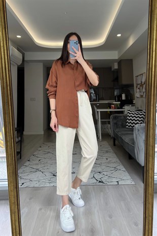 Kahve Tensel Gömlek