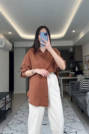 Kahve Tensel Gömlek