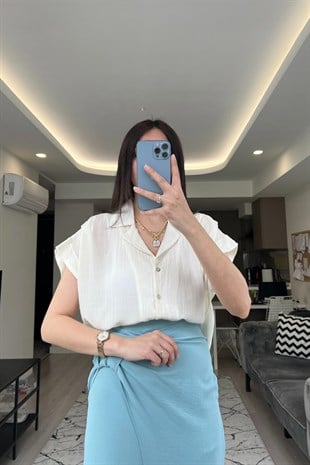 Kısa Kol Beyaz Gömlek