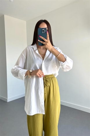 MV Orijinal Marka Beyaz Gömlek