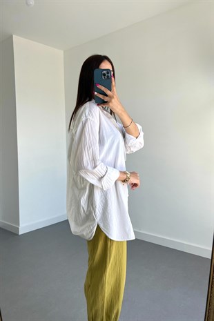 MV Orijinal Marka Beyaz Gömlek