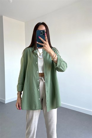 MV Orijinal Marka Yeşil Gömlek