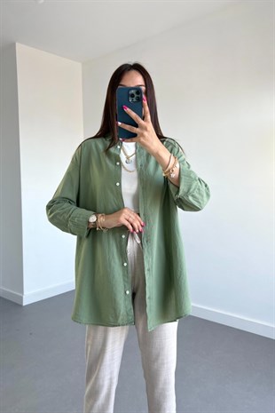 MV Orijinal Marka Yeşil Gömlek