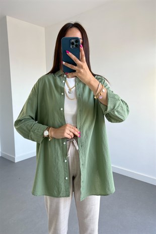MV Orijinal Marka Yeşil Gömlek