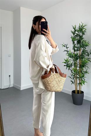 Odin Taş Keten Gömlek