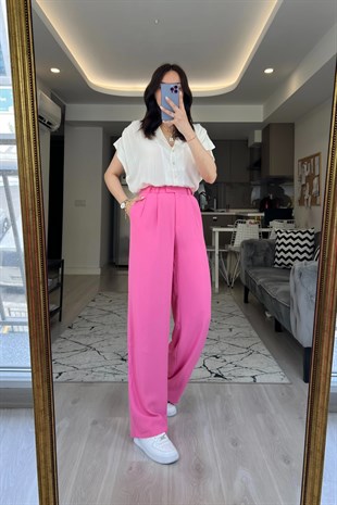 Omuz Detay Kısa Kol Gömlek