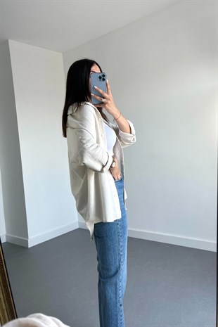 Oysho Model Taş Keten Gömlek