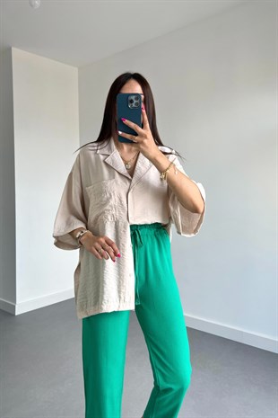 Peste Taş Kısa Kol Gömlek