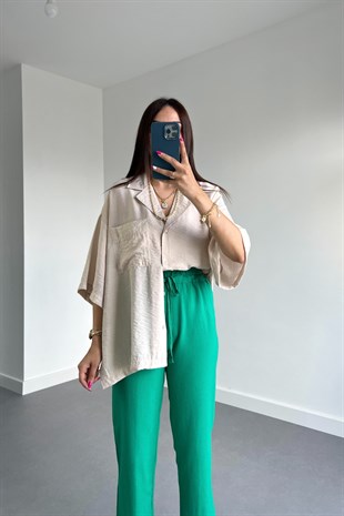 Peste Taş Kısa Kol Gömlek