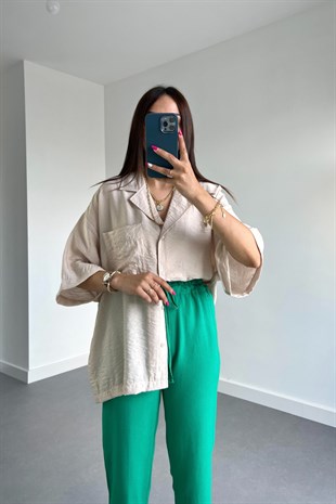 Peste Taş Kısa Kol Gömlek