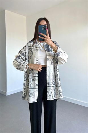 Siyah Desenli Premium Gömlek