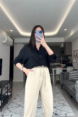 Siyah Tensel Gömlek