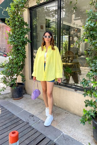 YELLOW OVERSİZE GÖMLEK