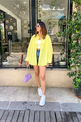 YELLOW OVERSİZE GÖMLEK