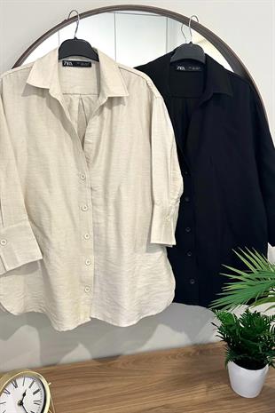 ZR Serox Taş Manşet Detaylı Gömlek