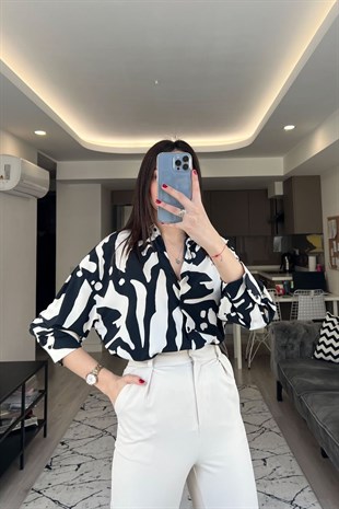 ZR Zebra Desenli Gömlek