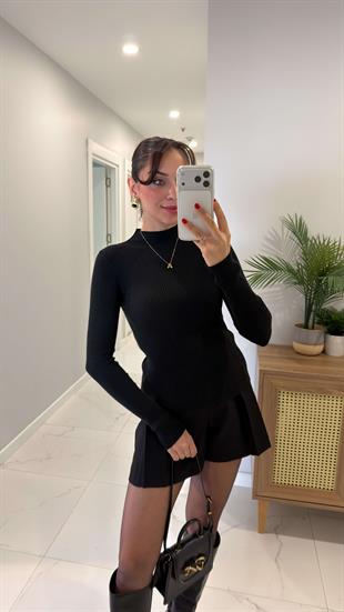 Hogita Siyah Fitilli Triko