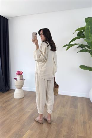 Hunas Taş Premium Pantolon Gömlek Takım
