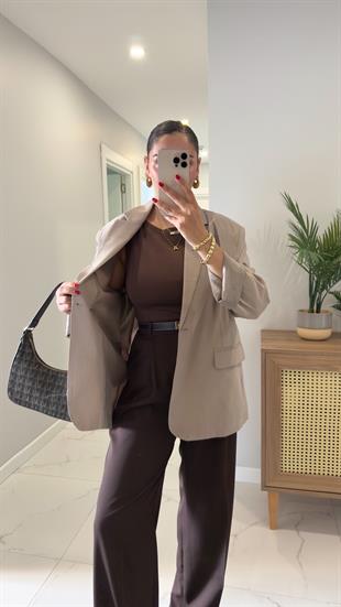Jeka Vizon Premium Vatkalı Blazer Ceket