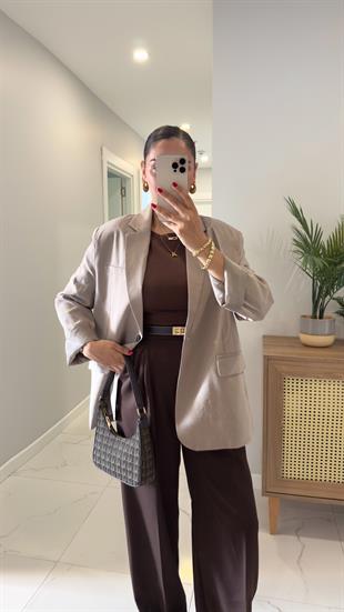 Jeka Vizon Premium Vatkalı Blazer Ceket