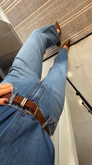 Jetro Mavi Wıde Leg Jean