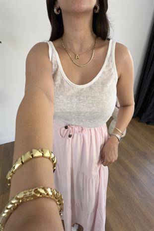 Josla Beyaz U Yaka Atlet