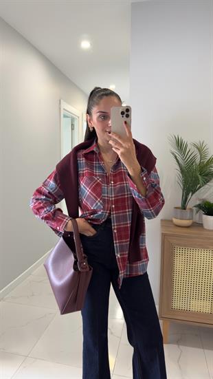 Jude Bordo Çıtçıtlı Oduncu Gömlek