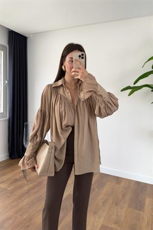 Kenissa Vizon Büzgülü Gömlek