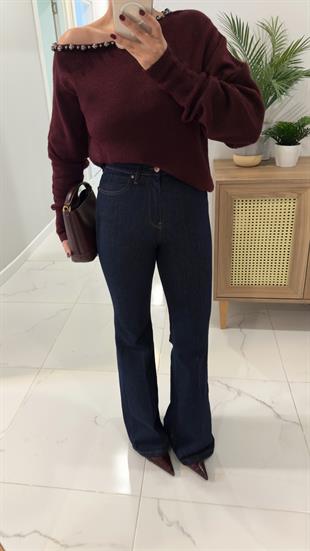 Kenry Koyu Mavi İspanyol Jean