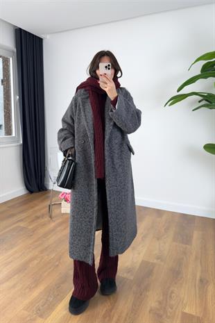 Korel Füme Sakallı Astar Detaylı Kaban