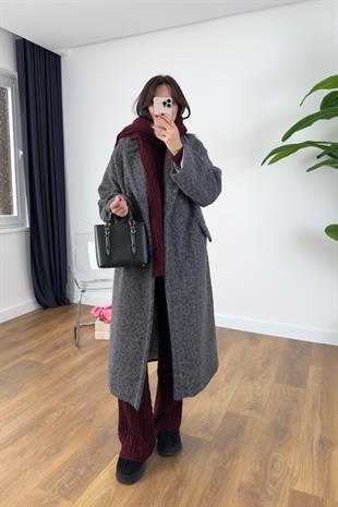 Korel Füme Sakallı Astar Detaylı Kaban